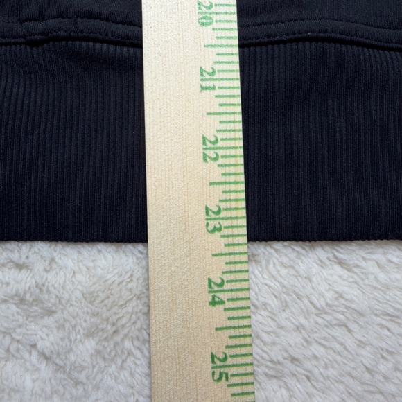 Athleta Black Track Jacket Full Zip White Stripe Athleisure Women's Medium - Picture 7 of 8